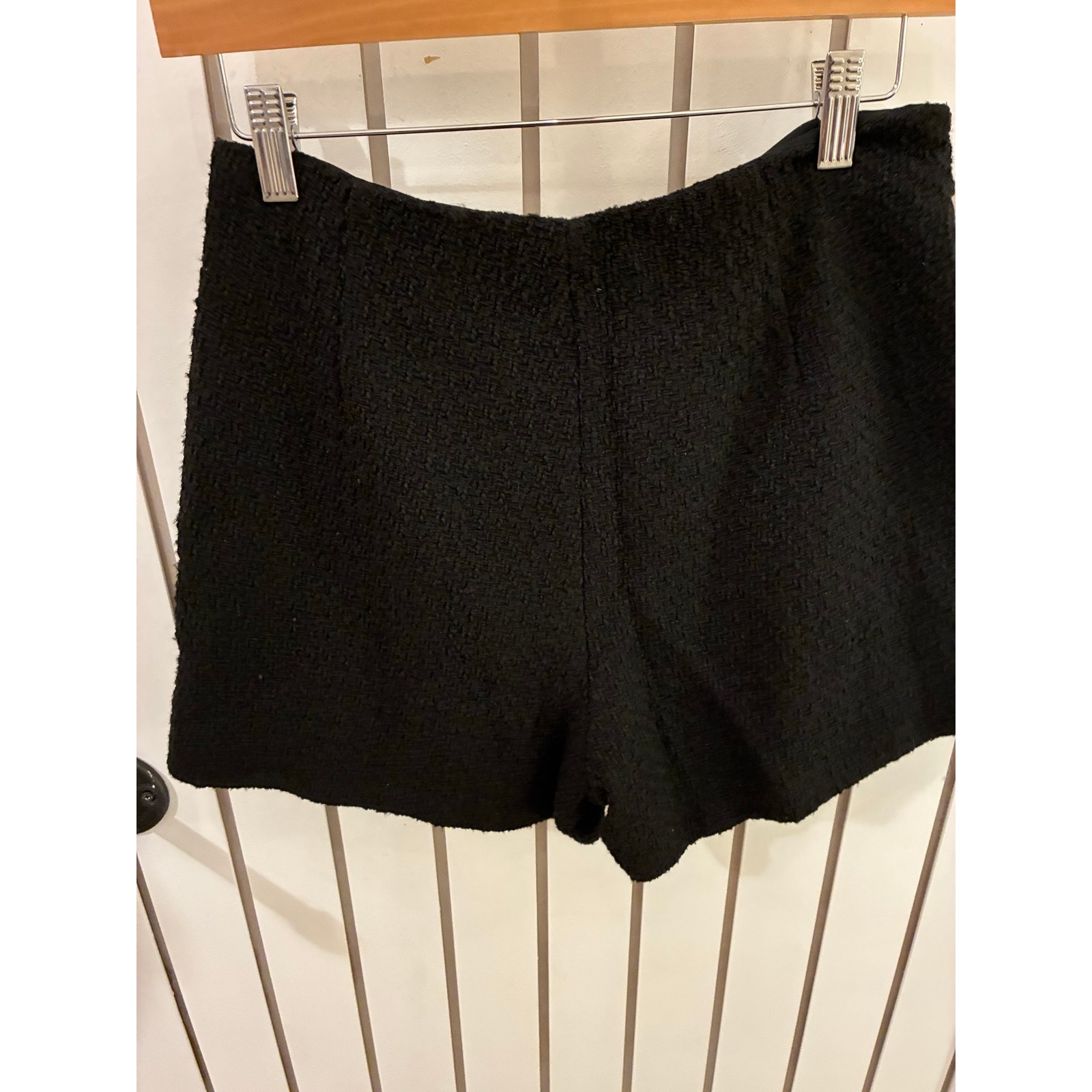 Urban Revivo Black Tweed Shorts With Bronze Buttons Size 4 — image 5 of 5
